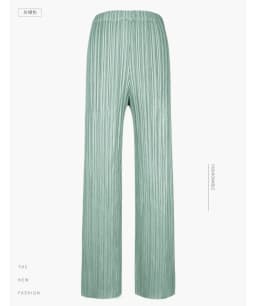 Miyake Zomer Veelzijdige Casual Broek Voor Vrouwen Losse Comfortabel Elastisch Dames Geplooide Lange Broek Rechte Pijpen Broek