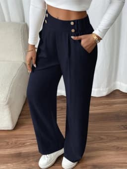 Women's Trousers Casual High-waisted Trousers Loose Temperament Versatile Office Female Straight Long Pants 2025