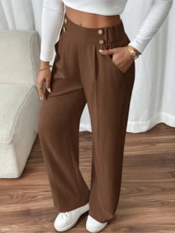 Women's Trousers Casual High-waisted Trousers Loose Temperament Versatile Office Female Straight Long Pants 2025