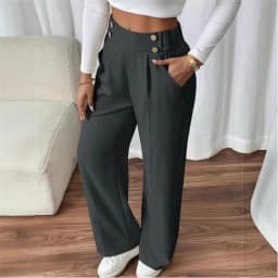 Women's Trousers Casual High-waisted Trousers Loose Temperament Versatile Office Female Straight Long Pants 2025