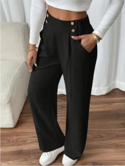 Women's Trousers Casual High-waisted Trousers Loose Temperament Versatile Office Female Straight Long Pants 2025