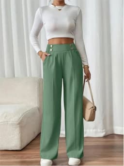Women's Trousers Casual High-waisted Trousers Loose Temperament Versatile Office Female Straight Long Pants 2025