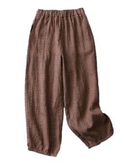 Retro Japanese Sle High Waist Loose Cotton Linen Harem Pants Women's Spring Summer Casual Nine Point Carrot Pants