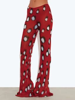 Weird Puss Trend Print Pants Women Casuals Simple Elastic Waist Fashion Midnight Street Clubwear Daily Chic Wide-Leg Bottoms