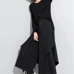 Women's Wide Leg Pants 2026 Spring Summer Casual Fake Two Pieces Design Ladies Trousers Loose Streetwear Fashion Femme Pants