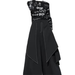 Women's Wide Leg Pants 2026 Spring Summer Casual Fake Two Pieces Design Ladies Trousers Loose Streetwear Fashion Femme Pants