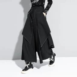 Women's Wide Leg Pants 2026 Spring Summer Casual Fake Two Pieces Design Ladies Trousers Loose Streetwear Fashion Femme Pants