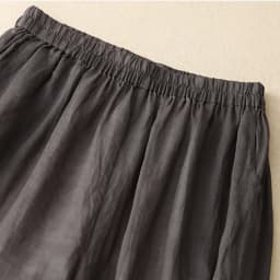 Gray Cotton Linen Casual Elastic High Waist With Lining Women's Pants Wide Leg Ankle-Length Pants For Women Clothing Fashion