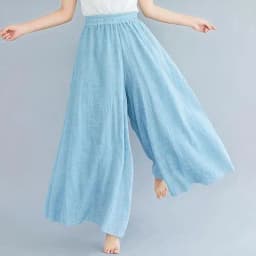 Johnature Ankle-length Pant Casual Loose Elastic Waist Multiple Color Wide Leg Pants 2026 New Clothes National Style Women Pants