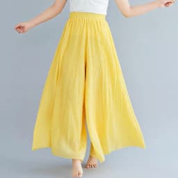 Johnature Ankle-length Pant Casual Loose Elastic Waist Multiple Color Wide Leg Pants 2026 New Clothes National Style Women Pants