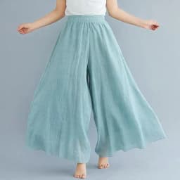 Johnature Ankle-length Pant Casual Loose Elastic Waist Multiple Color Wide Leg Pants 2026 New Clothes National Style Women Pants