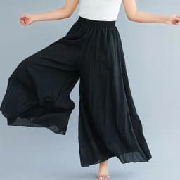 Johnature Ankle-length Pant Casual Loose Elastic Waist Multiple Color Wide Leg Pants 2026 New Clothes National Style Women Pants