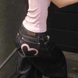 Autumn Winter Women's Denim Jeans Y2K Wide Fit Baggy Jeans runge Harajuku Cowboy New In Pants Korean Jeans Punk Retro
