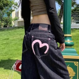 Autumn Winter Women's Denim Jeans Y2K Wide Fit Baggy Jeans runge Harajuku Cowboy New In Pants Korean Jeans Punk Retro