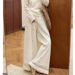 Women Summer Casual Cotton Long Pants High Waist Wide Leg Stright Pants Female Comfortable Clothes Trousers