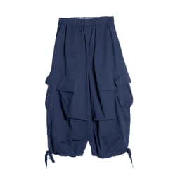 IMAKOKON Original Design Elastic Waist Pocket Black Loose Wide Leg Pants Women's Pants 244971