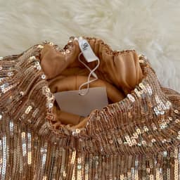 American Shinning Sequin Pantalones Mujer High Waist Tassel Solid Design Pants Women Straight Slim Wide Leg Pant Autumn Dropship