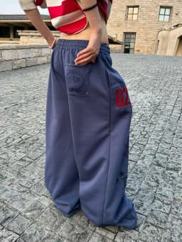 Y2K American Printed Women Wide Leg Pants Winter Thick Loose Drawstring Sweatpants High Waist Streetwear Straight Trousers Mujer