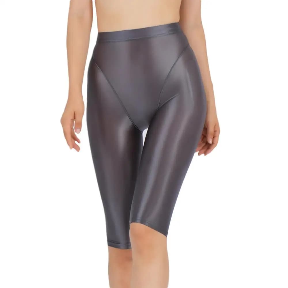 Sexy Women Thin Sheer See Through High Waist Shorts Pants Candy Color Elastic Shaper Hot Short Soft Casual Yoga Short Pant