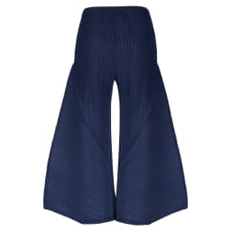 Miyake Pleated Wide Leg Pants Loose Pleats Ankle-Length Pants Women Summer