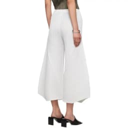 Miyake Pleated Wide Leg Pants Loose Pleats Ankle-Length Pants Women Summer