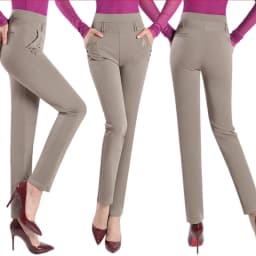 Large Size Casual Pants Women 2021 Long Loose Pants Tall Waist Womens NEW Spring/autumn Trousers Female Stretch Pants