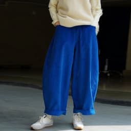 Johnature Winter New Japanese Casual Corduroy Elastic Waist Ankle-length Pants Solid Color Loose Pockets Harem Women Pants