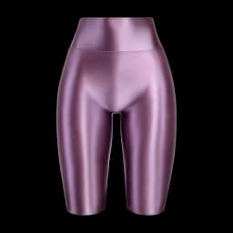 MJINM High Waist Glossy Smooth Knee-Length Tights Women's Fitness Running Sportswear Beach Pants Board Sports Leggings Sweatpant