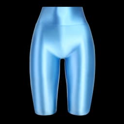 MJINM High Waist Glossy Smooth Knee-Length Tights Women's Fitness Running Sportswear Beach Pants Board Sports Leggings Sweatpant