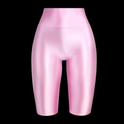 MJINM High Waist Glossy Smooth Knee-Length Tights Women's Fitness Running Sportswear Beach Pants Board Sports Leggings Sweatpant