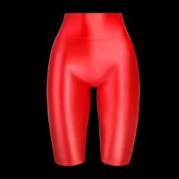 MJINM High Waist Glossy Smooth Knee-Length Tights Women's Fitness Running Sportswear Beach Pants Board Sports Leggings Sweatpant