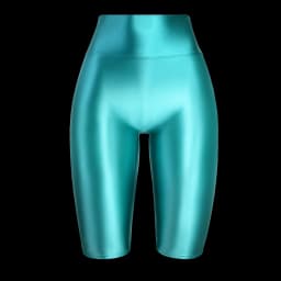 MJINM High Waist Glossy Smooth Knee-Length Tights Women's Fitness Running Sportswear Beach Pants Board Sports Leggings Sweatpant