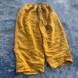 Johnature Women Vintage Linen Wide Leg Pants Elastic Waist 2025 Spring New Solid Color Belt Women Chinese Style Long Pants