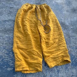 Johnature Women Vintage Linen Wide Leg Pants Elastic Waist 2025 Spring New Solid Color Belt Women Chinese Style Long Pants