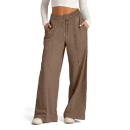 Womens Wide Leg Sweatpants High Waisted Baggy Flared Pants Drawstring Athletic Joggers Casual Daily Wear Loose Yoga Sports Pants