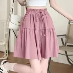 Casual American Style Sporty  Skirt Pants Women's Loose Fit Summer New Arrival Five-Quarter Length Thinming Trousers