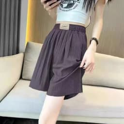Casual American Style Sporty  Skirt Pants Women's Loose Fit Summer New Arrival Five-Quarter Length Thinming Trousers