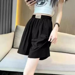 Casual American Style Sporty  Skirt Pants Women's Loose Fit Summer New Arrival Five-Quarter Length Thinming Trousers