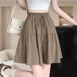 Casual American Style Sporty  Skirt Pants Women's Loose Fit Summer New Arrival Five-Quarter Length Thinming Trousers