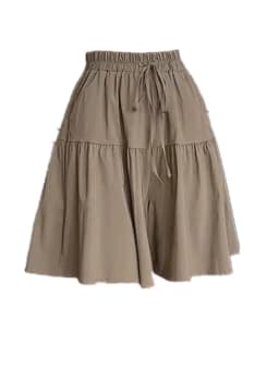 Casual American Style Sporty  Skirt Pants Women's Loose Fit Summer New Arrival Five-Quarter Length Thinming Trousers