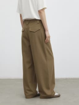 CHIC VEN Fashion Women Pants Solid Loose Casual High Waisted Ladies Wide Leg Trousers Cotton Spring Summer 2026