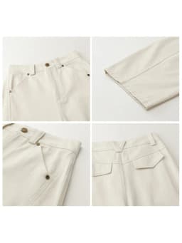 CHIC VEN Fashion Women Pants Solid Loose Casual High Waisted Ladies Wide Leg Trousers Cotton Spring Summer 2026