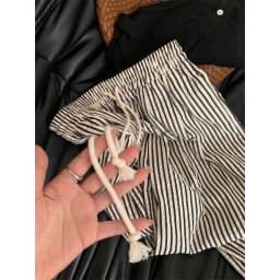 Trendy Striped Wide Leg Pants Women's Slim Fit High Waist Drapey Straight Loose Casual Summer Trousers Comfortable Lazy Pants