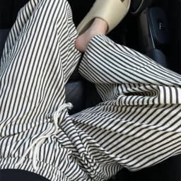 Trendy Striped Wide Leg Pants Women's Slim Fit High Waist Drapey Straight Loose Casual Summer Trousers Comfortable Lazy Pants