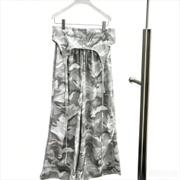 American Sweet Hot Women Camo Print Cargo Pants Attached Waist Skirt Overlay High Waist Wide Leg Streetwear Trousers New Summer