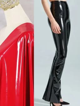 Women Glossy Stretch Faux Leather Pencil Pants Ladies Chic Shiny Stretch PU Sexy Bodycon Trousers Party Clubwear New Custom