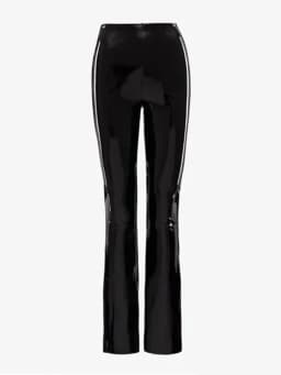 Women Glossy Stretch Faux Leather Pencil Pants Ladies Chic Shiny Stretch PU Sexy Bodycon Trousers Party Clubwear New Custom