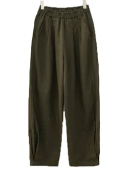 Johnature Women Loose Cotton Linen Casual Pants Solid Color Elastic Waist Lantern Pants 2025 Spring New Female Trousers