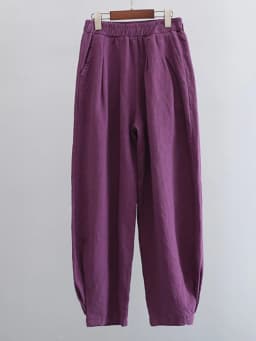 Johnature Women Loose Cotton Linen Casual Pants Solid Color Elastic Waist Lantern Pants 2025 Spring New Female Trousers