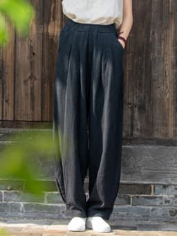 Johnature Women Loose Cotton Linen Casual Pants Solid Color Elastic Waist Lantern Pants 2025 Spring New Female Trousers